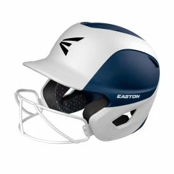 Easton Ghost Matte Two-Tone Batting Helmet With Integrated Facemask -Hot Sale Protective Gear Shop GHOSTMATTETWO TONE NAVYWHITE x700