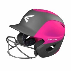 Easton Ghost Matte Two-Tone Batting Helmet With Integrated Facemask -Hot Sale Protective Gear Shop GHOSTMATTETWO TONE PINKCHARCOAL x700