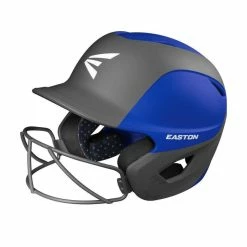 Easton Ghost Matte Two-Tone Batting Helmet With Integrated Facemask -Hot Sale Protective Gear Shop GHOSTMATTETWO TONE ROYALCHARCOAL x700