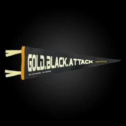 Oxford Pennant GOLD BLACK ATTACK PENNANT