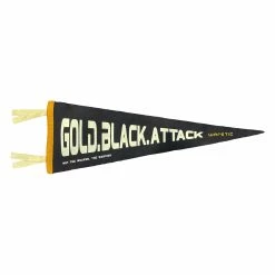 Oxford Pennant GOLD BLACK ATTACK PENNANT -Hot Sale Protective Gear Shop PNT GLDBLKATTK 4