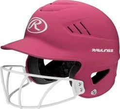 Rawlings Highlighter Fastpitch Helmet / Mask Matte: RCFHLFGM -Hot Sale Protective Gear Shop rcfhlfgnp 1 x700