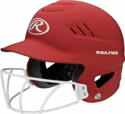 Rawlings Highlighter Fastpitch Helmet / Mask Matte: RCFHLFGM -Hot Sale Protective Gear Shop rcfhlfgs 1 x700