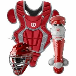 WILSON SPORTING GOODS Wilson C200 3-Piece Youth Baseball Catcher’s Set: WB57116 -Hot Sale Protective Gear Shop red 8caed353 d56d 49c6 b2f4 e2ed455f6d9e x700
