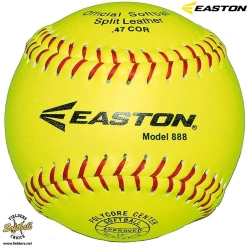 Easton 888 12 Inch Leather Cover Poly Core Softballs