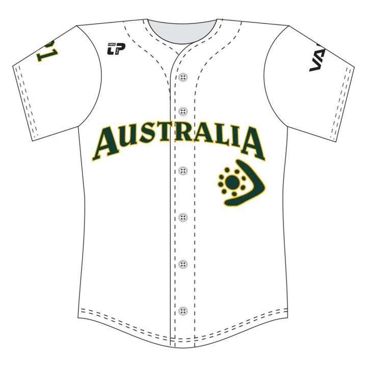 Team Australia Baseball 2021 Jersey V2 By Triple Play 5 Team Australia Baseball 2021 Jersey V2 By Triple Play - Image 3